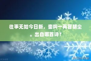 往事无如今日新，銮舆一再冒胡尘。出自哪首诗？