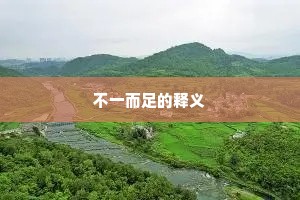 不一而足的释义