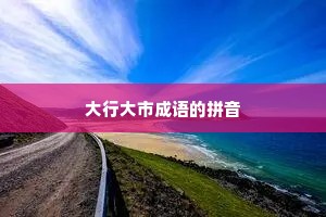 大行大市成语的拼音