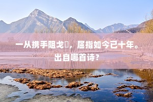 一从携手阻戈鋋，屈指如今已十年。出自哪首诗？