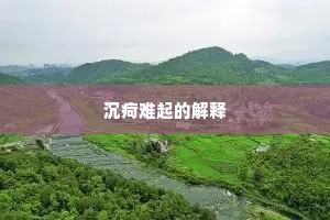 沉疴难起的解释