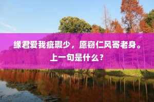 缘君爱我疵瑕少，愿窃仁风寄老身。上一句是什么？