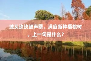 城头坎坎鼓声曙，满庭新种樱桃树。上一句是什么？