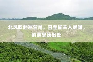 北风吹起寒营角，直至榆关人尽闻。的意思及出处