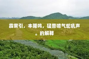 霹雳引，丰隆鸣，猛兽噫气蛇吼声。的解释