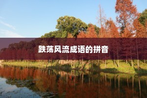 跌荡风流成语的拼音