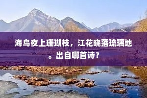 海鸟夜上珊瑚枝，江花晓落琉璃地。出自哪首诗？
