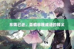 东隅已逝，桑榆非晚成语的释义