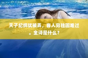 天子纪纲犹被弄，客人穷独固难过。全诗是什么？
