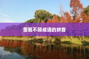堕甑不顾成语的拼音