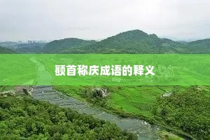 额首称庆成语的释义