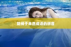 防祸于未然成语的拼音