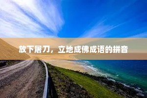 放下屠刀，立地成佛成语的拼音