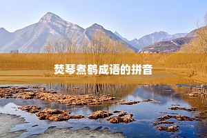 焚琴煮鹤成语的拼音