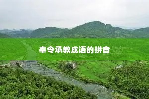奉令承教成语的拼音