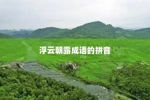 浮云朝露成语的拼音