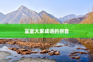 富室大家成语的拼音