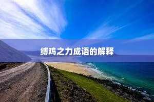 缚鸡之力成语的解释