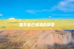盖不由己成语的拼音