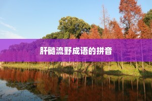 肝髓流野成语的拼音