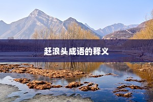 赶浪头成语的释义