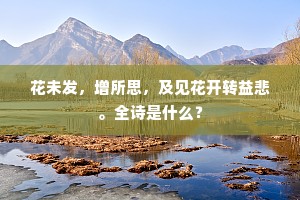花未发，增所思，及见花开转益悲。全诗是什么？