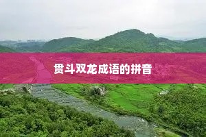 贯斗双龙成语的拼音