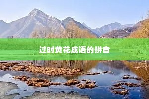 过时黄花成语的拼音