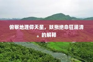 俯察地理仰天星，妖鳅绝命狂澜清。的解释