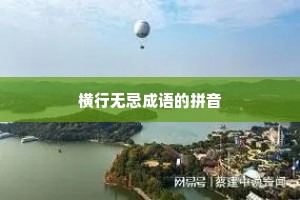 横行无忌成语的拼音