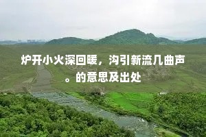 炉开小火深回暖，沟引新流几曲声。的意思及出处