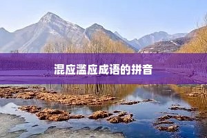 混应滥应成语的拼音