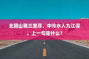 北固山随三楚尽，中泠水入九江深。上一句是什么？