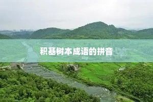 积基树本成语的拼音