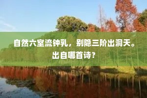自然六室流钟乳，别隐三阶出洞天。出自哪首诗？