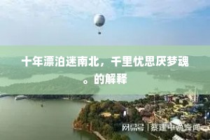 十年漂泊迷南北，千里忧思厌梦魂。的解释