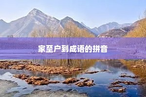 家至户到成语的拼音