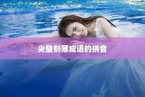 尖酸刻薄成语的拼音