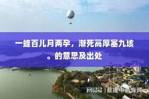 一蝗百儿月两孕，渐死高厚塞九垓。的意思及出处