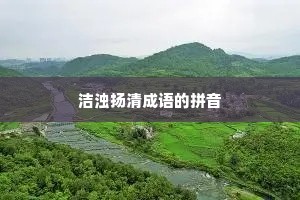 洁浊扬清成语的拼音
