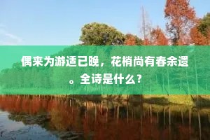 偶来为游适已晚，花梢尚有春余遗。全诗是什么？