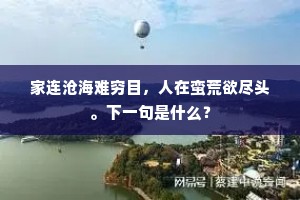 家连沧海难穷目，人在蛮荒欲尽头。下一句是什么？