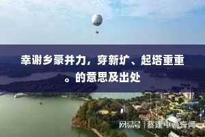 幸谢乡豪并力，穿新圹、起塔重重。的意思及出处