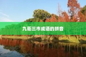 九衢三市成语的拼音